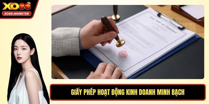 Giấy phép hoạt động kinh doanh minh bạch