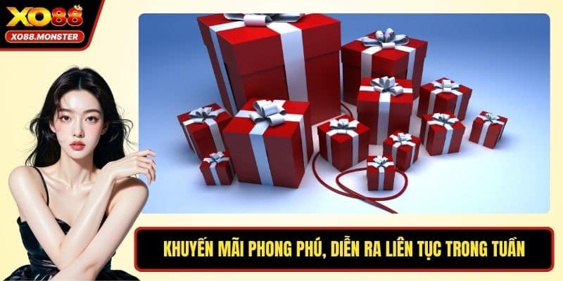 Khuyến mãi phong phú, diễn ra liên tục trong tuần