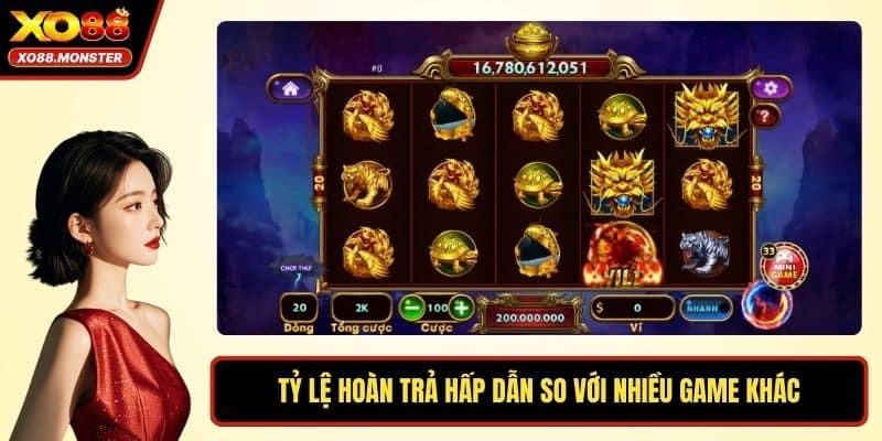 Tỷ lệ hoàn trả hấp dẫn so với nhiều game khác
