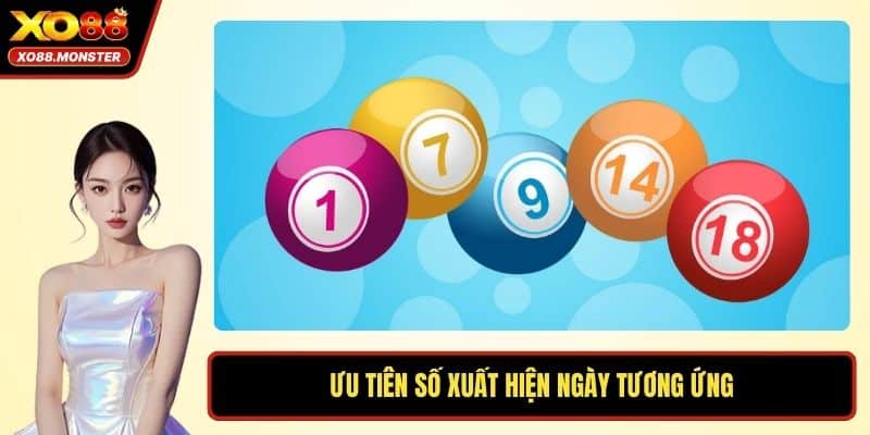 Ưu tiên số xuất hiện ngày tương ứng